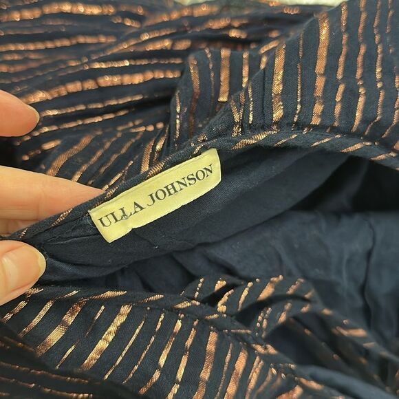 Ulla Johnson Samara dress midnight navy bronze 4 boho lined - Picture 7 of 9
